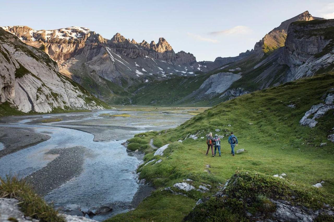 Stilvolle Ferienwohnung direkt an der Skipiste Flims Exterior foto