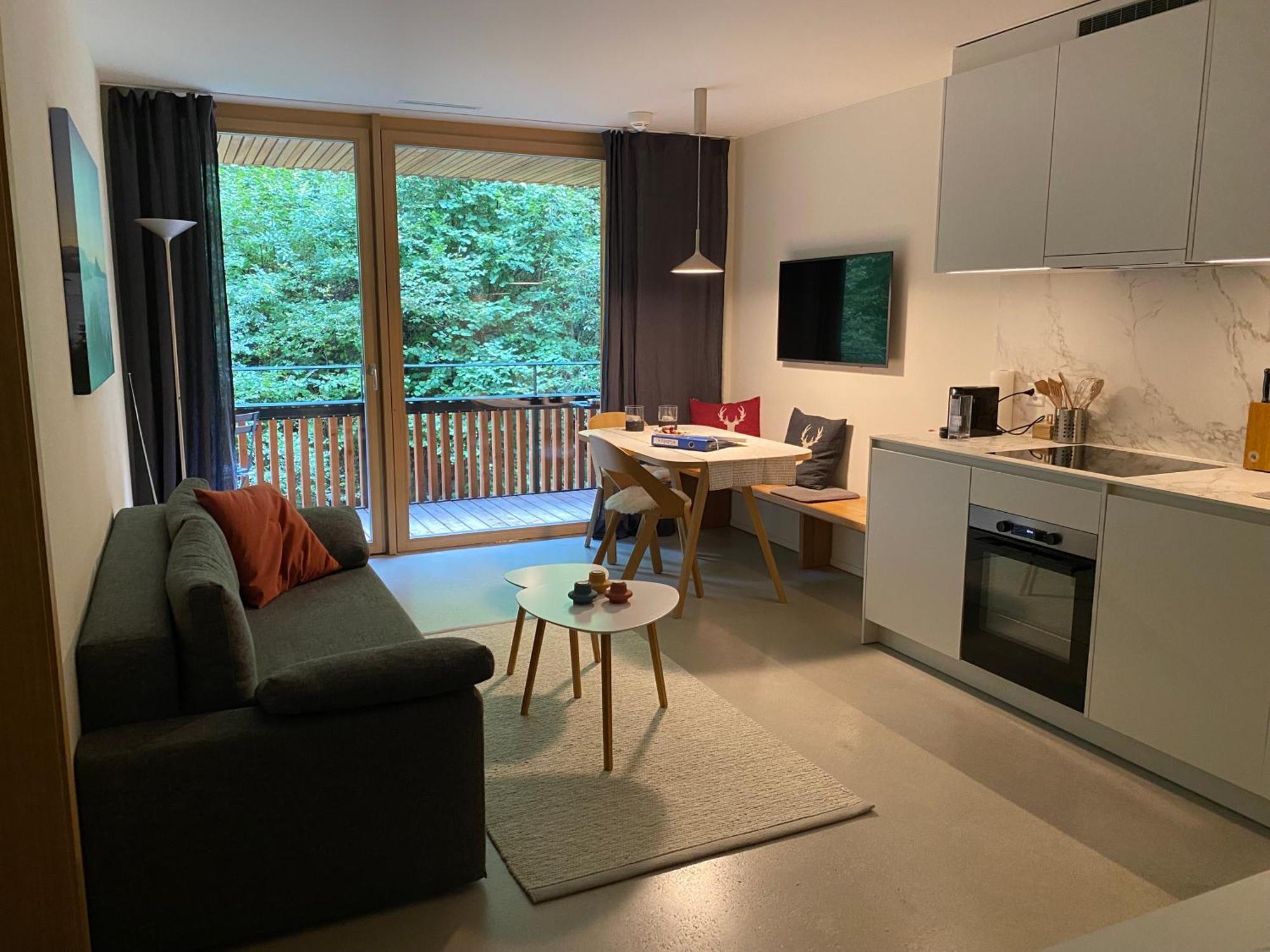 Stilvolle Ferienwohnung direkt an der Skipiste Flims Exterior foto