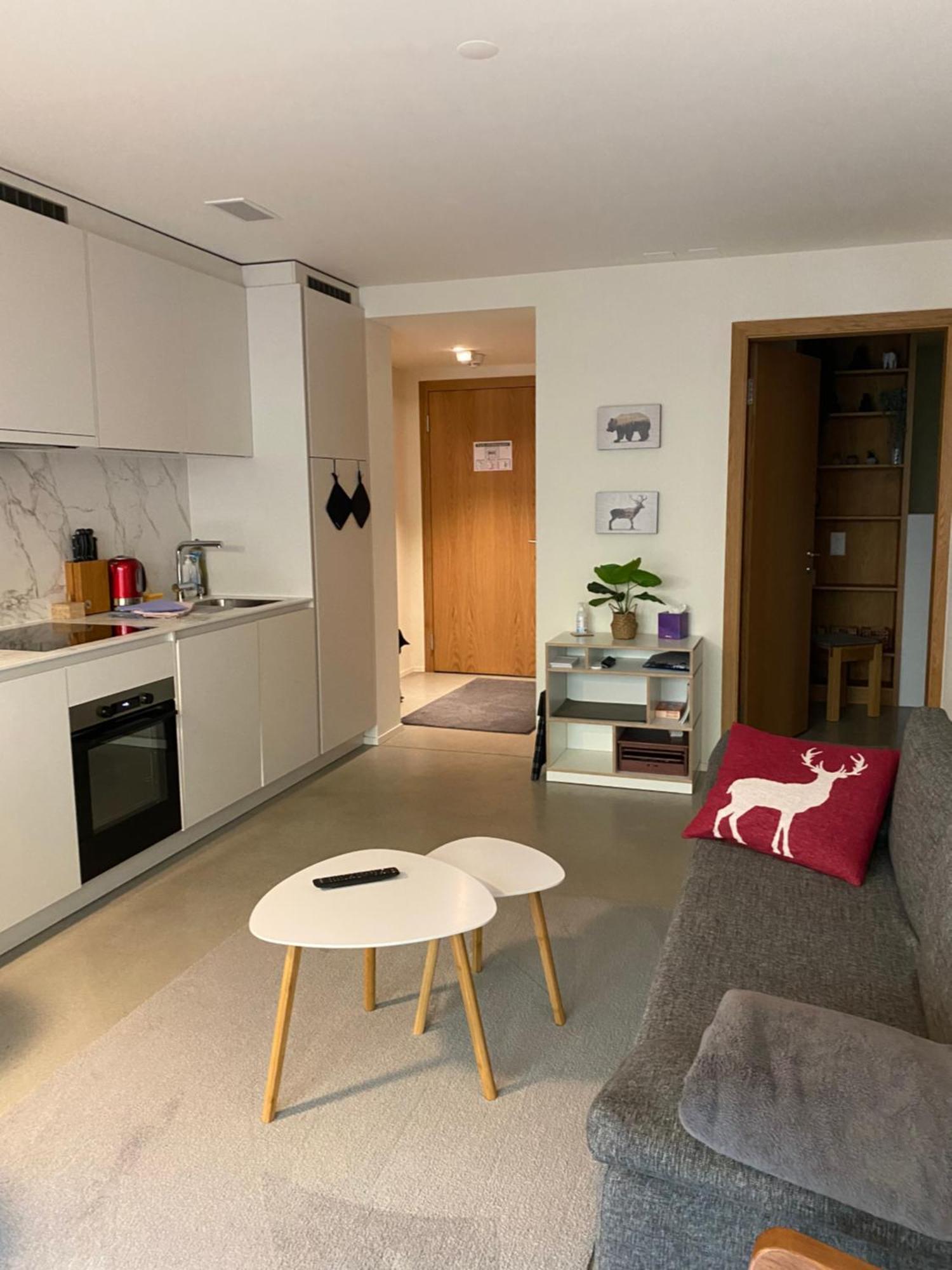 Stilvolle Ferienwohnung direkt an der Skipiste Flims Exterior foto